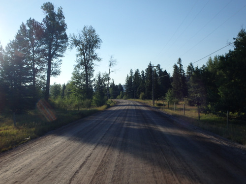 GDMBR: We were heading south out of Lincoln on Stemple Pass Road.